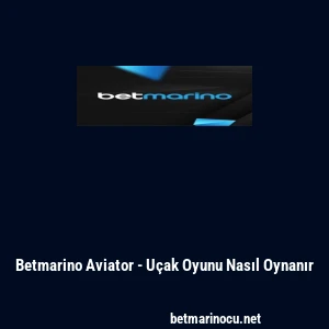 Betmarino Aviator - Uçak Oyunu Nasıl Oynanır